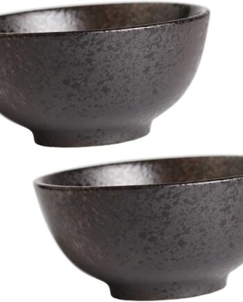 2pcs Ceramic Plate Cereal Container Flatware Decor Pudding Bowl Rice Bowls  Chinese Bowl Restaurant Bowls Soup Bowl Noodle Bowl Ceramics Mini Kitchen Bowl