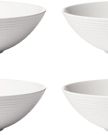 White  Bowls, Set of 4, 4.41