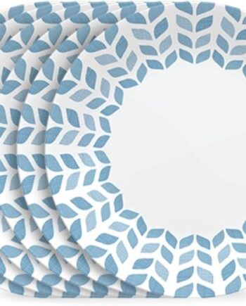 Glass Dinnerware Set, Chip & Crack Resistant Triple Layer Glass, 4-PC Dinner Plates