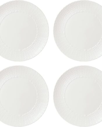 Dinner Plates, 7.10, White, Set of 4